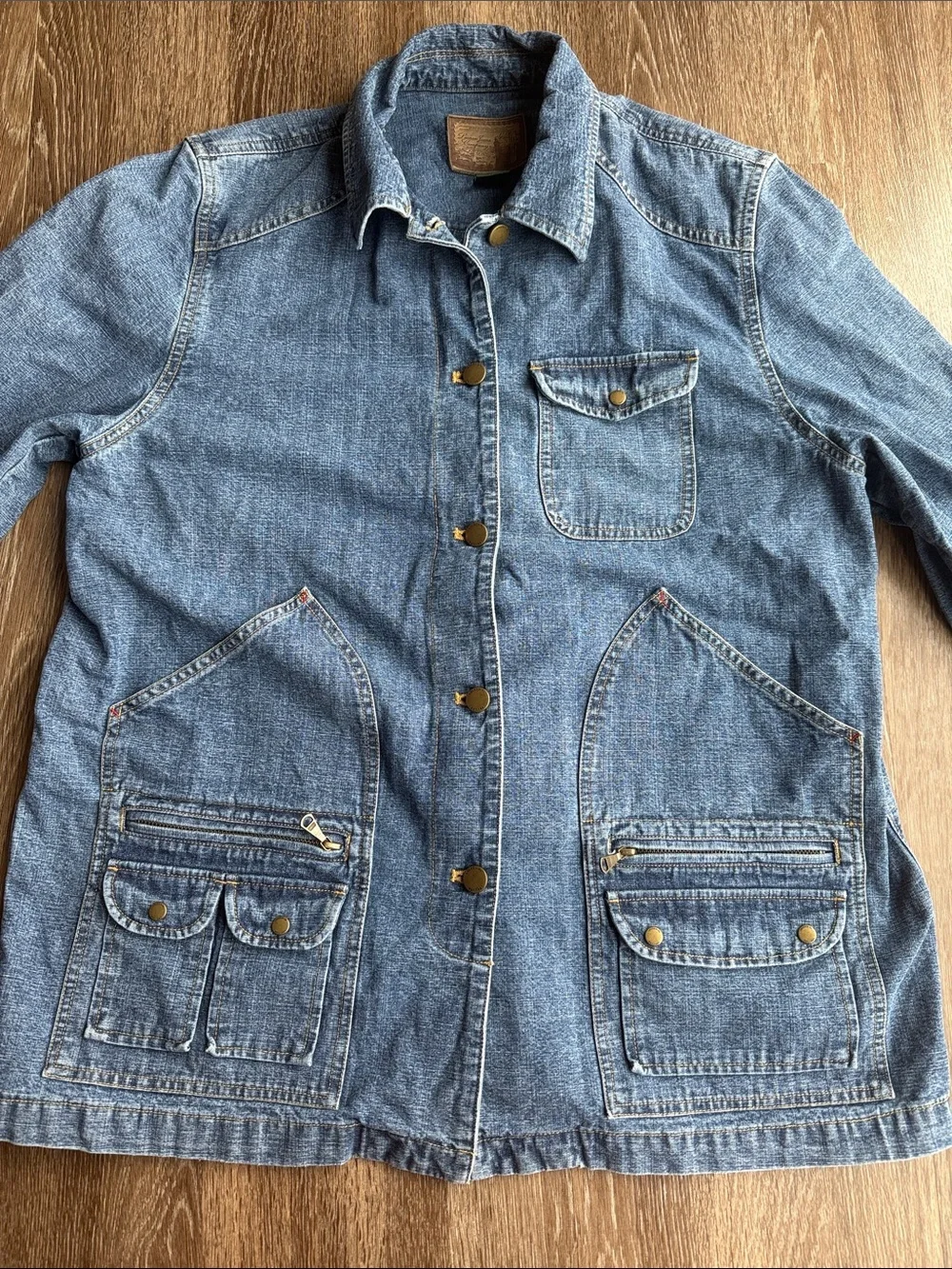 Vintage 90s Ralph Lauren Jeans Co Denim Barn Chore Jacket - Picture 3 of 9
